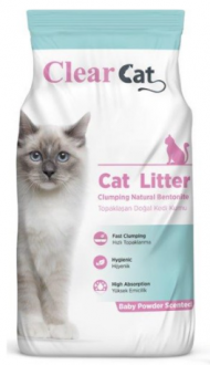 Clear Cat Premium Pudra Kokulu 20 kg Kedi Kumu kullananlar yorumlar